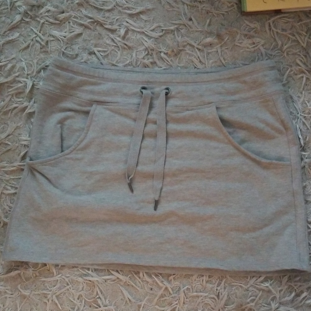 Grey Skirt w/tie
